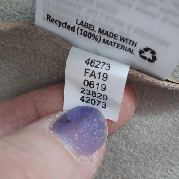 Bar III Grey Faux Leather Suede Open Front Zipper Pockets Flyaway Jacket Size S - Picture 10 of 15